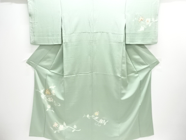 唐花模様刺繍訪問着